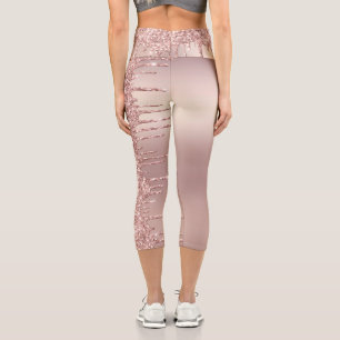 Rose Gold Glitzer Leggings