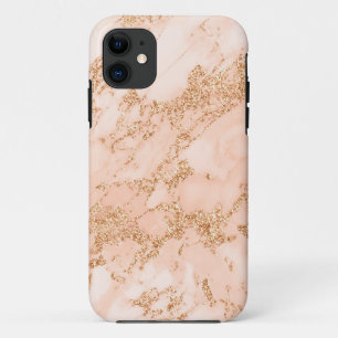 Rose Gold Glitzer Marmor abstrakt Case-Mate iPhone Hülle