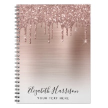 Rose Gold Glitzer Mit Monogramm