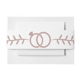 Rose Gold Glitzer Moderne Hochzeitsband Einladungsbanderole