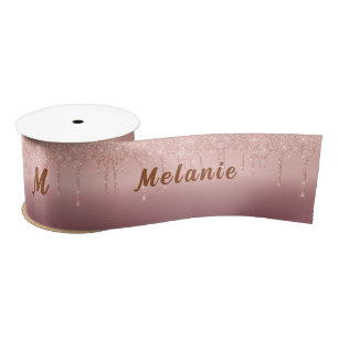 Rose Gold Glitzer Multifunktionsleisten Individuel Satinband