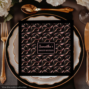 Rose Gold Glitzer Napkins Moderne Hochzeit Serviette