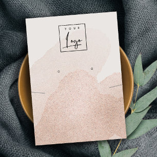 Rose Gold Glitzer-Netzwerkkarte Visitenkarte