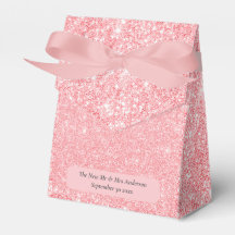 Rose Gold Glitzer Neuverheiratete Hochzeit Vielen 