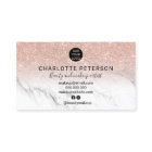 Rose Gold Glitzer ombre Marmorname Makeup Logo