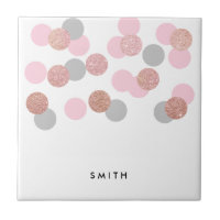 Rose Gold Glitzer Pastellrosa Konfetti