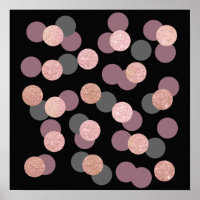 Rose Gold Glitzer Pastellrosa Konfetti