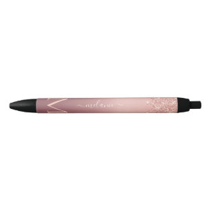 Rose Gold Glitzer Pen mit benutzerdefiniertem Lett Kugelschreiber