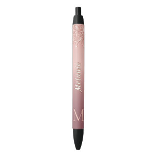 Rose Gold Glitzer Pen mit benutzerdefinierten Buch Kugelschreiber
