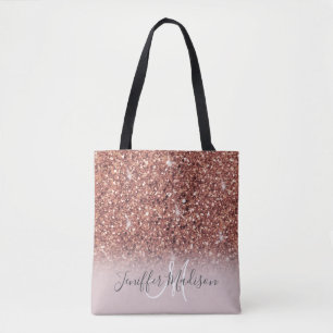 Rose Gold Glitzer Personalisiert Name             