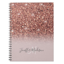 Rose Gold Glitzer Personalisiert Name