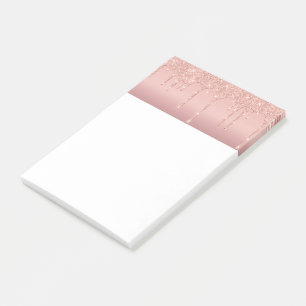 Rose Gold Glitzer Post-it®-Hinweise Post-it Klebezettel