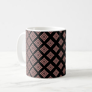 Rose Gold Glitzer Rhomboid Form Kaffeetasse