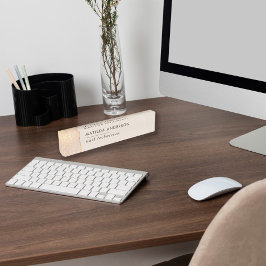 Rose Gold Glitzer rosa mädchenhafte moderne Chic Namensplakette