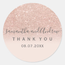 Rose gold Glitzer rot Rosa Drehbuch Vielen Dank