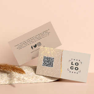 Rose Gold Glitzer Schwarz Rosa Moderne danke pink Visitenkarte