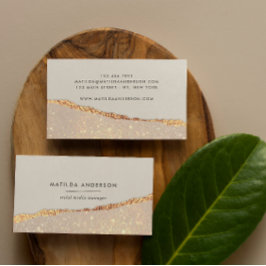 Rose Gold Glitzer Schwarz Rosa moderne viereckige  Visitenkarte