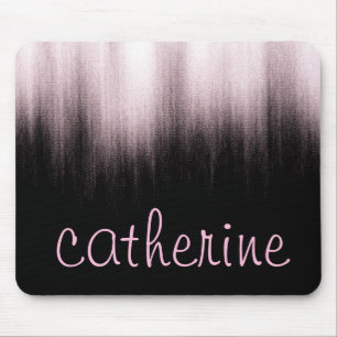 Rose Gold Glitzer Schwarze Imitate Foil Glitterie Mousepad