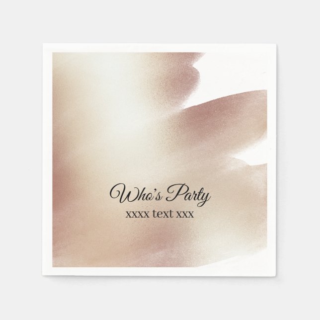 Rose Gold, Glitzer Serviette (Vorderseite)