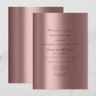 Rose Gold Glitzer Spark Bridal Geburtstag Einladung