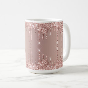 Rose Gold Glitzer Sparkasse Kaffee Tasse