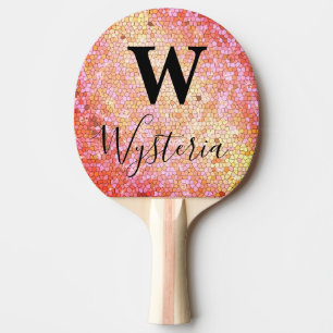 Rose Gold Glitzer Sparkboard Monogram Chalkboard N Tischtennis Schläger