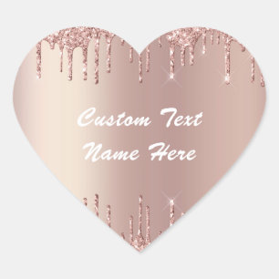 Rose Gold Glitzer sparkeln Aufkleber für benutzerd