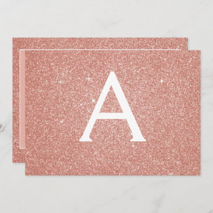 Rose Gold Glitzer Sweet 16 Einladung