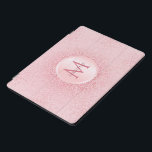 Rose Gold Glitzer Template Trendy Girly Monogram iPad Pro Cover<br><div class="desc">Rose Gold Glitzer Template Trendy Girly Monogram Stilvoll Elegant Modern iPad Smart Cover.</div>