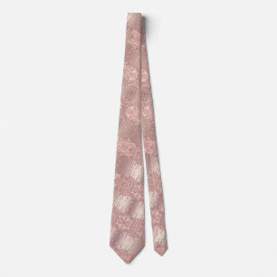 Rose Gold Glitzer Tropfen Hochzeitsfeier Neck Tie Krawatte