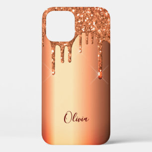 Rose Gold Glitzer Tropfen Metallische Bezeichnung Case-Mate iPhone Hülle