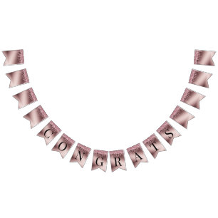 Rose Gold Glitzer Tropfen Überraschung Erlösen Wimpelkette