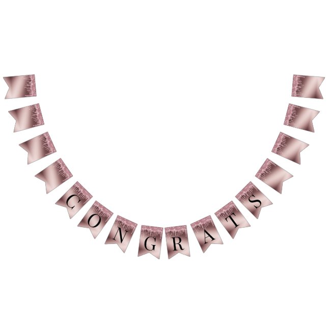 Rose Gold Glitzer Tropfen Überraschung Erlösen Wimpelkette (Alle)