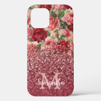 Rose Gold Glitzer Vintag Rosa Rosa Rosa Blüte