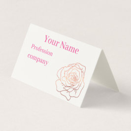 Rose Gold Glitzer Visitenkarten