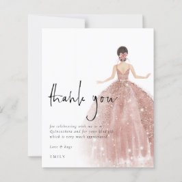 Rose Gold Gown Brown Quinceañera Vielen Dank