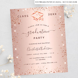 Rose Gold-Graduierungspartei Blush 2025