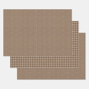 Rose Gold Hahnentrittmuster Wrapping Paper Set Geschenkpapier Set