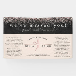 Rose Gold Hair Salon Grand Wiedereröffnung Covid S Banner