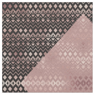 Rose Gold Hand Dragetribal Aztec Geometric Stoff