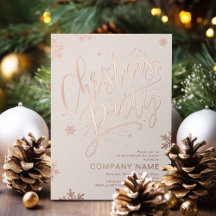 Rose Gold handgeschriebene Kalligrafie Weihnachtsf
