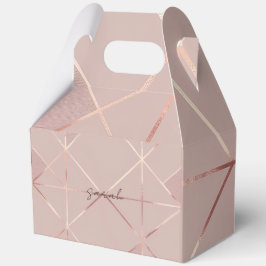 Rose Gold Handle Geschenkboxen Geschenkschachtel