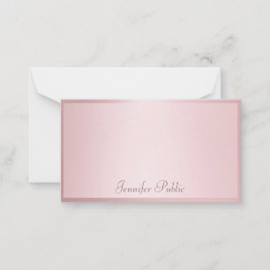 Rose Gold Handschrift Elegante Moderne Vorlage