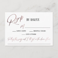 Rose Gold Handwriting Elegante UAWG Song Anfrage