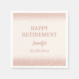 Rose Gold Happy Rente Serviette