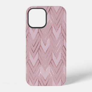 Rose Gold Herzen Glitter Muster. iPhone 12 Hülle