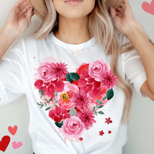 Rose Gold Herzstück Liebe Valentinstag Frauen T-Shirt (Von Creator hochgeladen)