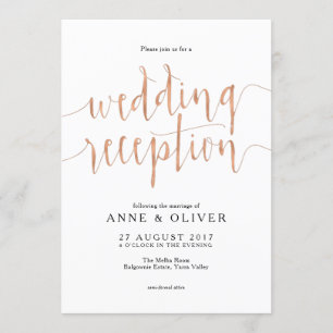 Rose Gold Hochzeit Einladung