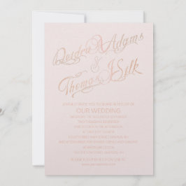 Rose Gold Hochzeit Einladungen