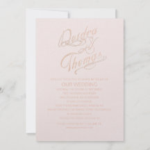 Rose Gold Hochzeit Einladungen